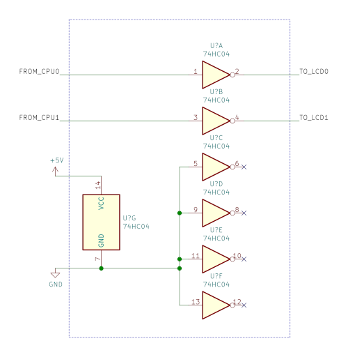 Schematic of correct connections