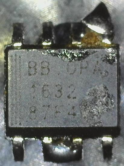 OPA1632 chip photo